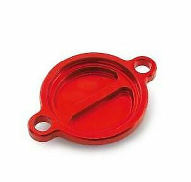 GASGAS 77338941044FA OIL FILTER COVER RED ANODIZED