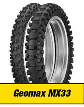 Load image into Gallery viewer, DUNLOP GEOMAX MX33 COMBO SET FRONT AND REAR 120/80-19 &amp; 80/100-21