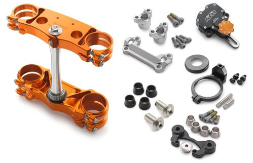KTM 00010000297 Factory triple clamp / steering damper kit