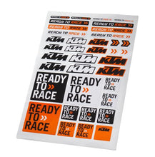 Load image into Gallery viewer, KTM UPW1872600 CORPORATE STICKER SHEET